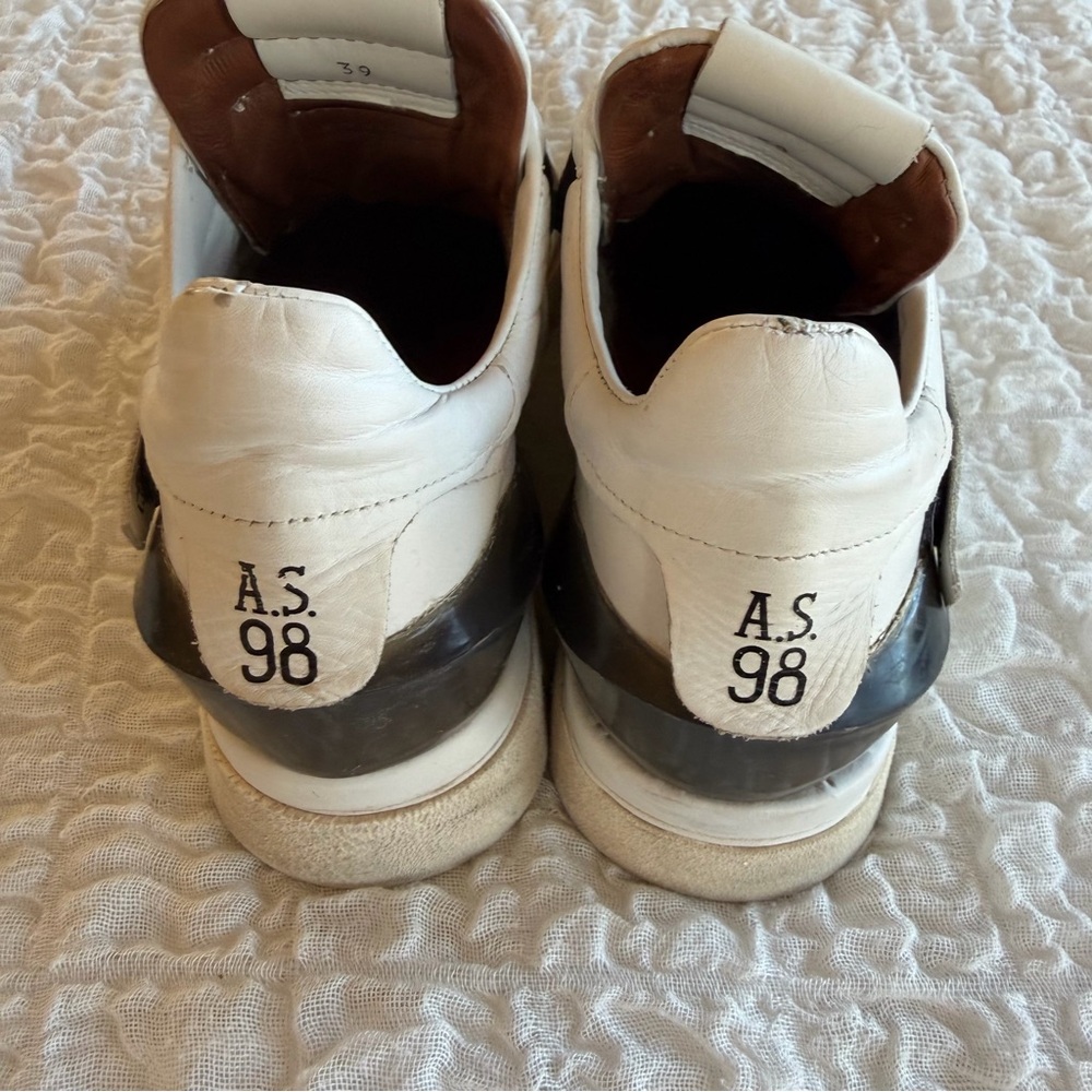 A.S.98 Denastar Leather Sneakers EU39/US8.5 - Picture 4 of 13